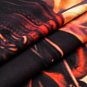 Fashion Mens Fire Skull 3D Printing Tees Shirt Short Sleeve Blouse Tops