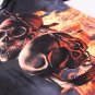 Fashion Mens Fire Skull 3D Printing Tees Shirt Short Sleeve Blouse Tops