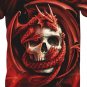 Fashion Short Sleeve Cool 3d Dragon Skull 2 Sides Printed T-shirt