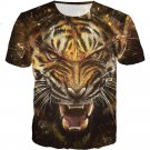 Tiger 3D 2 Sides Printing Tees Shirt Short Sleeve T-Shirt