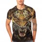 Tiger 3D 2 Sides Printing Tees Shirt Short Sleeve T-Shirt