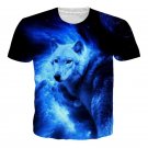 Fashion Summer 3D 2 Sides Printed Animal Wolf T-shirt