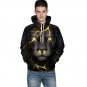 Lion Digital 2 Sides Printing Unisex Models Long Sleeve Hooded Sweater