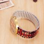 Fashion Diamond Wristwatch Flexible UK Flag Quartz Watch