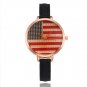 Women Digital Dial Leather Band Quartz Analog Wrist Watches - 7 colors