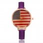 Women Digital Dial Leather Band Quartz Analog Wrist Watches - 7 colors