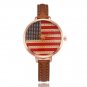 Women Digital Dial Leather Band Quartz Analog Wrist Watches - 7 colors