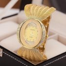 Luxury Oval Dial Mesh Strap Crystal Women Dress Watches - 2 colors
