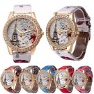 Tower Vogue Fashion Bright Faux Leather Strap Watches - 6 colors