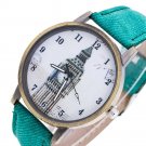 Fashion Women's Building Cowboy Band Analog Quartz Wrist Watch - 8 colors