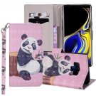 For Galaxy Note 9 Panda Horizontal Flip Leather Case with Holder, Card Slots & Wallet