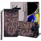 For Galaxy Note 9 Owl Horizontal Flip Leather Case with Holder, Card Slots & Wallet