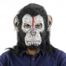 Halloween Festival Party Latex Human Orangutan Frightened Mask Headgear, with Hair
