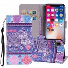 For iPhone XR Elephant Horizontal Flip Leather Case with Holder, Card Slots & Wallet
