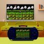 US Plug 16 Bits Retro Portable Game Console with 2 Game Cards, Built-in 80 Games - 5 colors