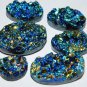 AAA Titanium Druzy Agates Very Sparky Crystal Druzy Cabochons.Titanium Cabs