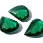 3 Pcs Set AAA Chrome Green Quartz Rose Cut Fancy Briolette.Matched Pair N FocaL