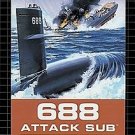 688 Attack Sub Sega Genesis Great Condition Fast Shipping