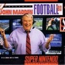 John Madden Football '93 SNES Great Condition Fast Shipping