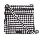 NWT Vera Bradley Houndstooth crossbody triple zip hipster