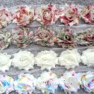 Vintage Floral mini Shabby Flowers 1.5" Lot for headband hair bow