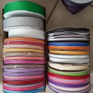 3/8" 5/8" solid, polka dot, prints, zic zac grosgrain ribbons 9 mm