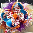 5" Boutique marabou Summer Fun boutique Hair bows