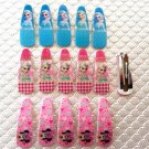 15 clips Frozen Elsa Girl Hair clip, pink minnie clip bow headband