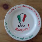 ITALIAN * MAGIA E PASTA - MAGIC AND PASTA * PLATE HAND DECORATED