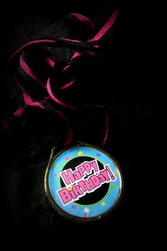 Happy Birthday Medals - Pink - Prizes Pinata Party Favors