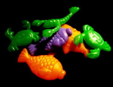 Fish Crabs Whale - 8 Sea Animal Sets -  Party Favors Pinata