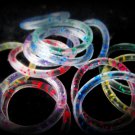 Glitter Rings - 12  Rings -  Kids Party Favors Pinata