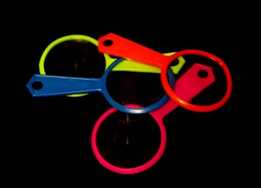 Magnifying Glasses - 8 Toy Mag Glass -  Kids Party Favors Pinata