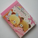 Crux Cream Bears Mini Memo Pad ~ Kawaii