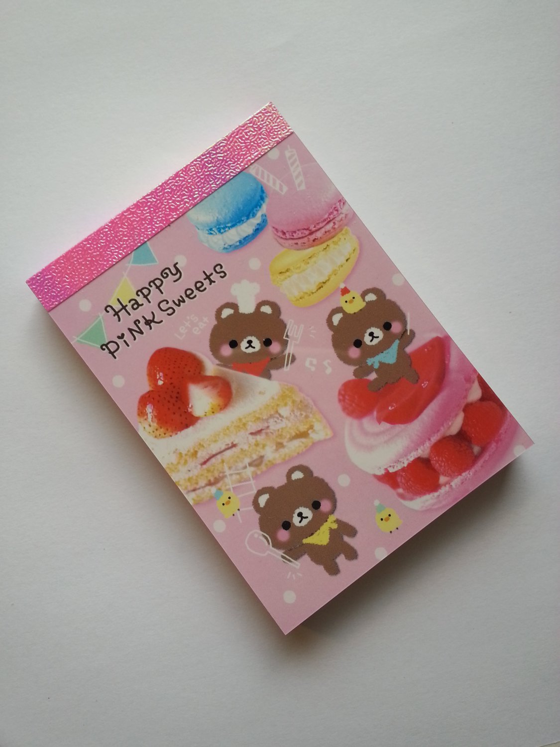 Crux Happy Pink Sweets Mini Memo Pad ~ Kawaii
