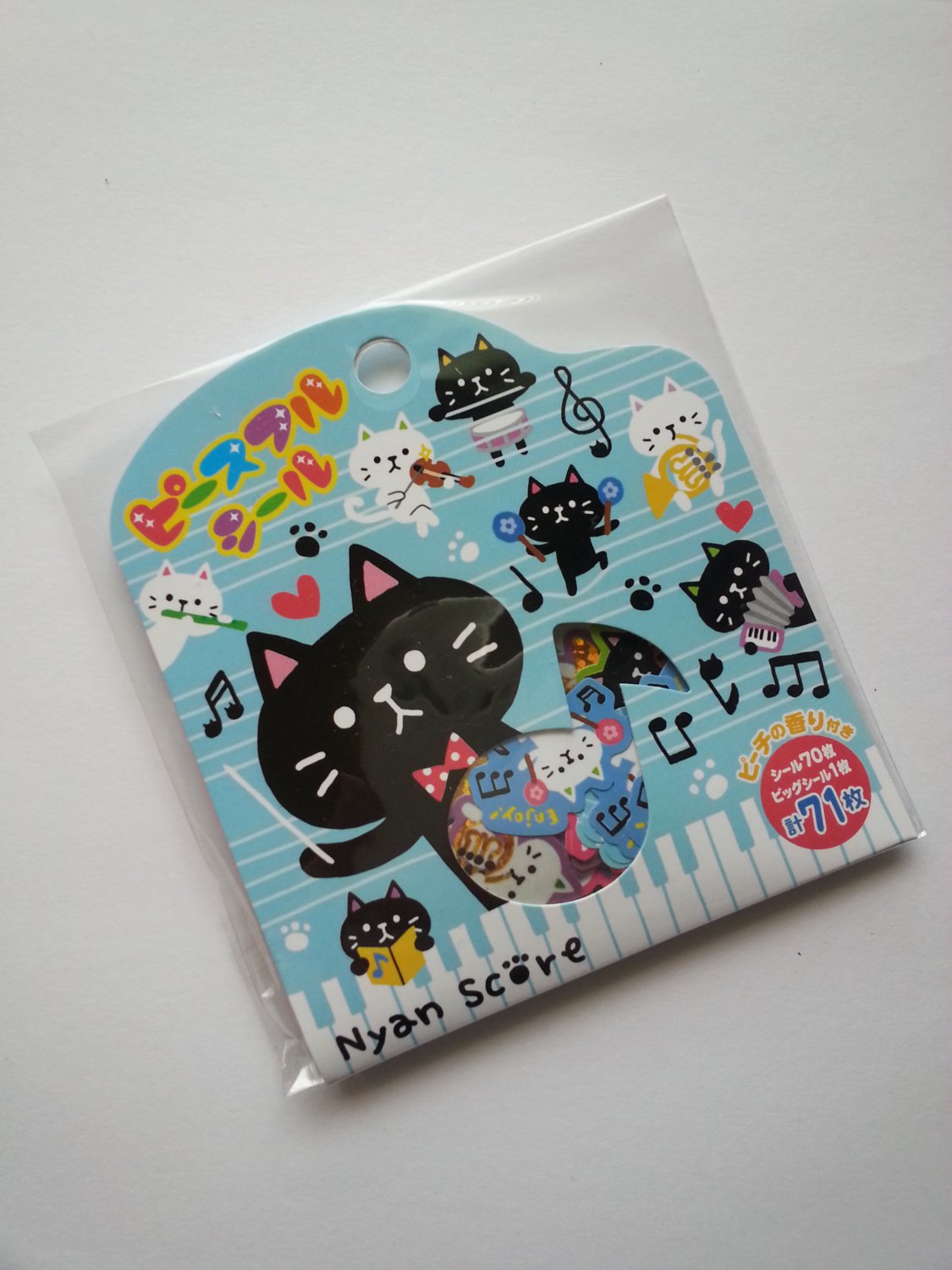 Mind Wave Nyan Score Sticker Flakes Sack ~ Kawaii
