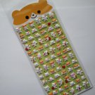 Q-lia Puffy Hamster Puffy Sticker Sheet ~ Kawaii