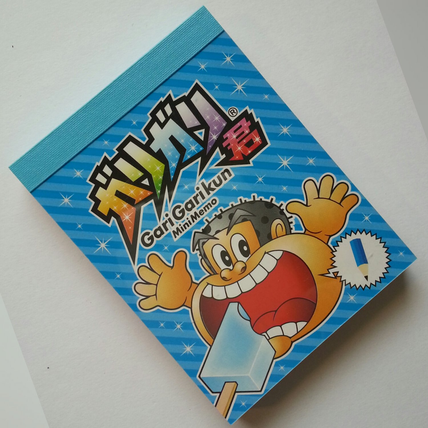 Sakamoto Garigarikun Ice Candy Mini Memo Pad (Blue) ~ Kawaii