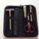 Gentlemen Grooming Travel Kit with Black Carry Zipper Case ~ 6 pc