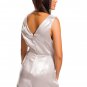 Silver Playsuit In Satin