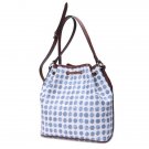 Sweet Crayons Color Polka Dots Bucket Bag (Blue)