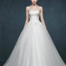 Large Blue Moon Organza Fit and Flare Gown