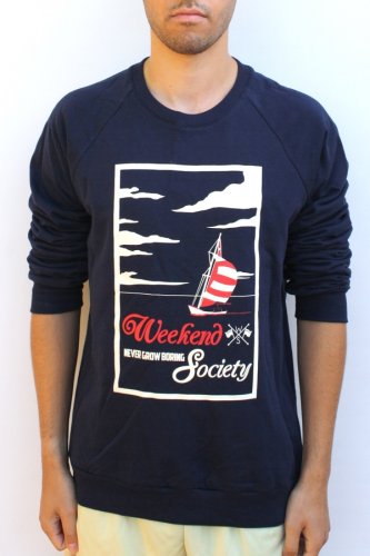 Navy Coronado Crowneck