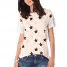 Pink T-Shirt w/ Stars Print (S)