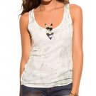 Green Tie Dye Knit Tank Top - M