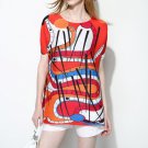 DQ Wheel Magic Pleats Top - Red
