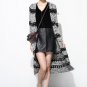 100% Lamb Skin Weave Pattern Leather Mini Skirt - S