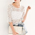 White Pre-Fall Water Lace Top - S/M
