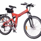 X-Cursion Folding Electric Mountain Bicycle - Lithium Powered (Red)
