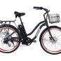Malibu Beach Cruiser Electric Bicycle (Black)